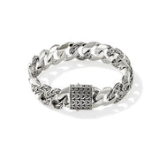 JOHN HARDY 14mm Silver Curb Link Station Bracelet